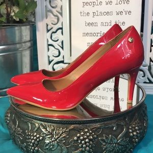 Calvin Klein sexy red pumps